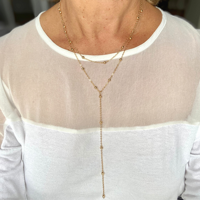 Bohemian Double Layer Necklace - Gold